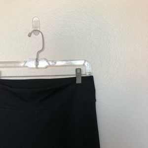 Fabletics black capri wraparound leg detail